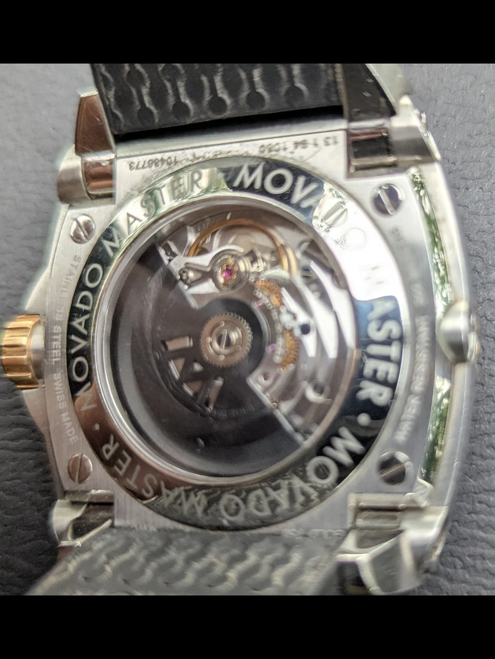Movado Watch Mens 18K GOLD... MASTER $6995
